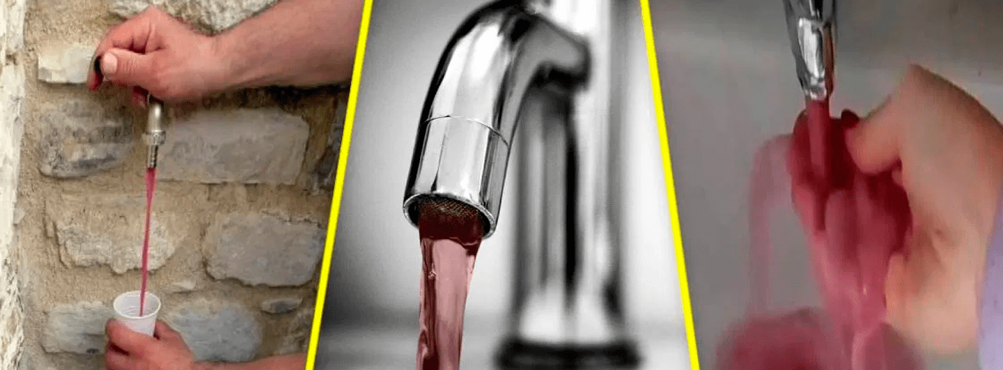Sorprendente! Quien imaginaria que un día brotaría vino por las tuberías de agua q