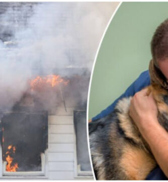 hombre arriesgó su vida en el fuego